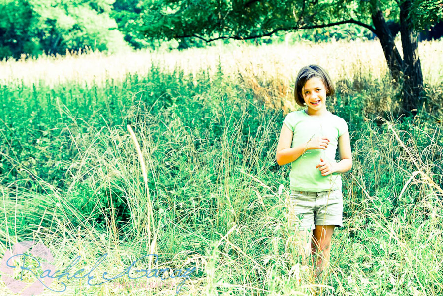 Child portrait in a field at Croydon Creek