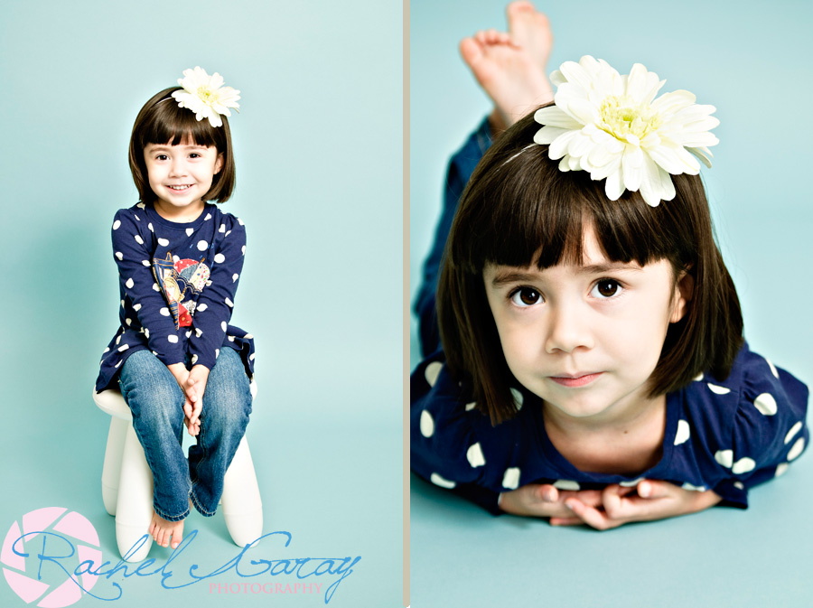 Maryland child portraits in studio featuring Abby