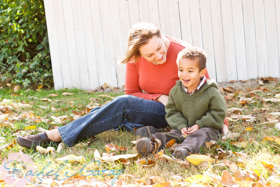 Derwood child portraits with Nicholas and Mom