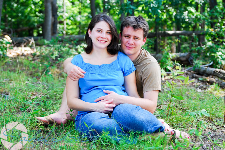 Mother and Father together in this portrait with the pending arrival!