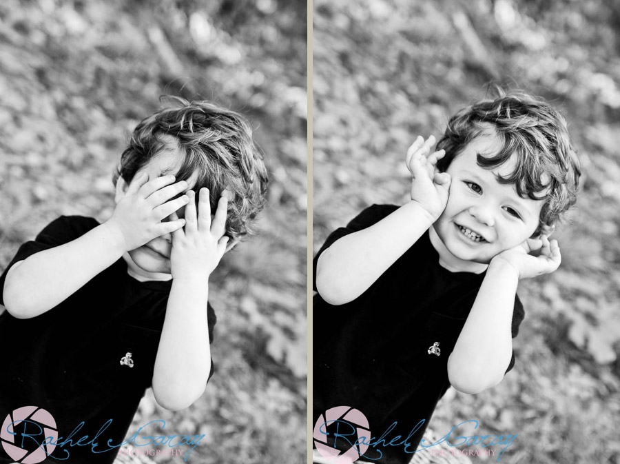 Germantown child photography featuring this toddler peeking!