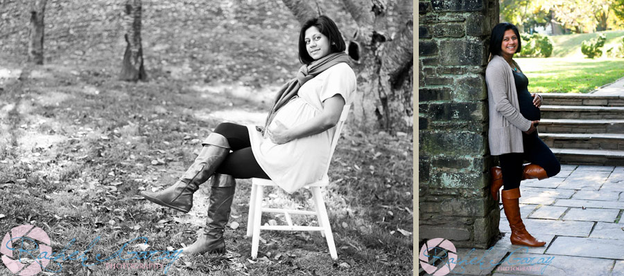 These maternity photographs were taken in Rockville Maryland